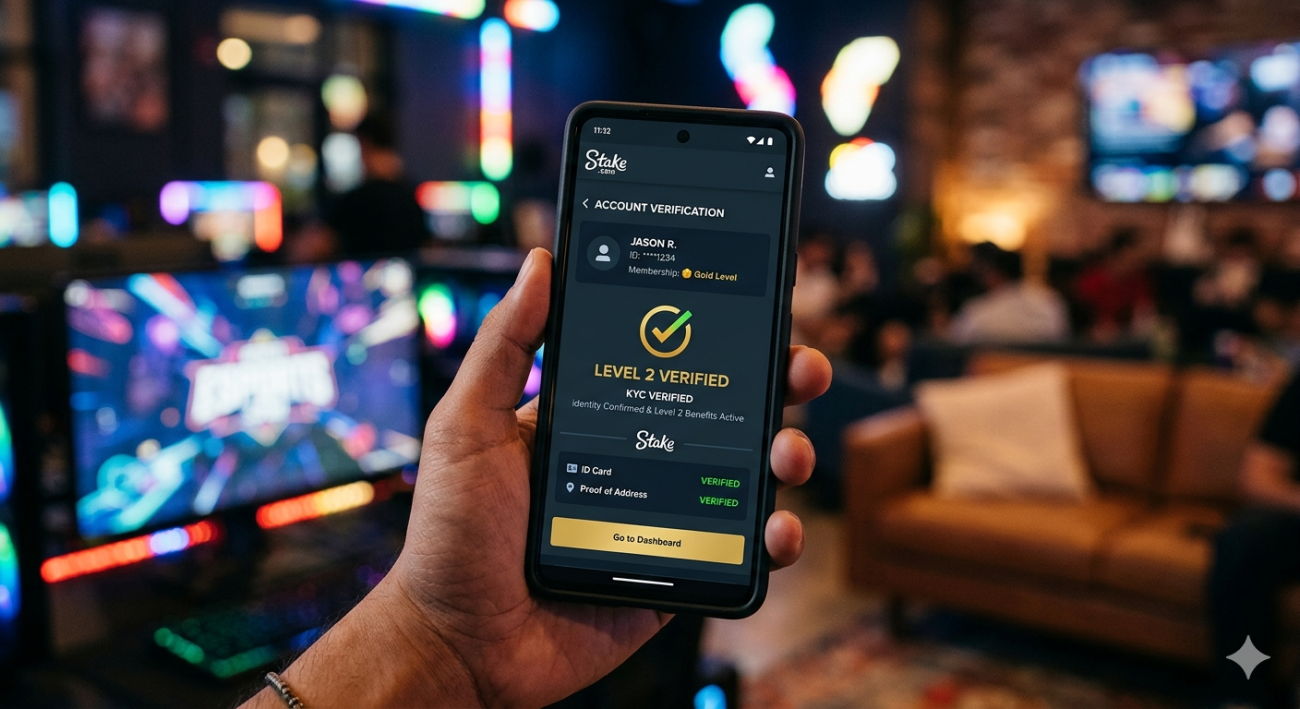 stake level 2 verified account